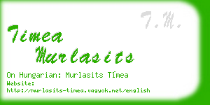timea murlasits business card