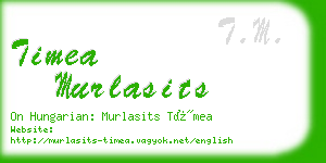 timea murlasits business card